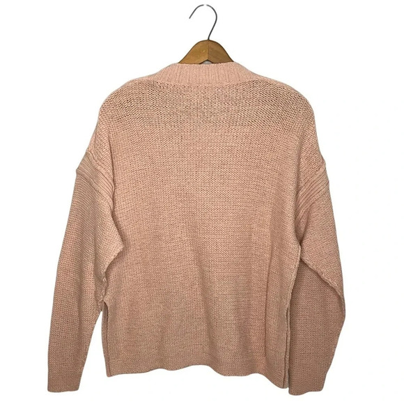 See By Chloé Silver Pink Knit Sweater Women’s S V-Neck Pullover - Picture 5 of 9